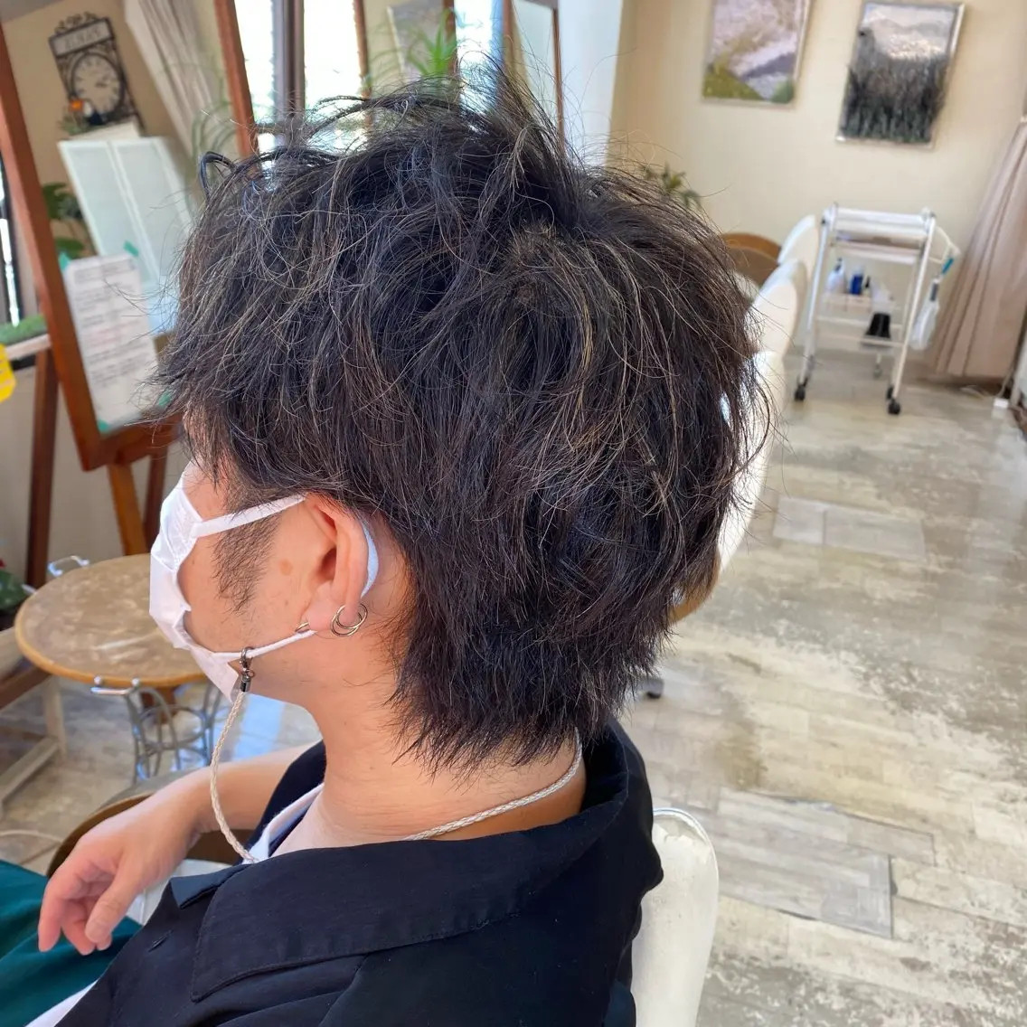 カラー メンズ メンズハイライト ハイライトカラー 顔周り特化〜RIHO /CLUTCH博多のヘアスタイル