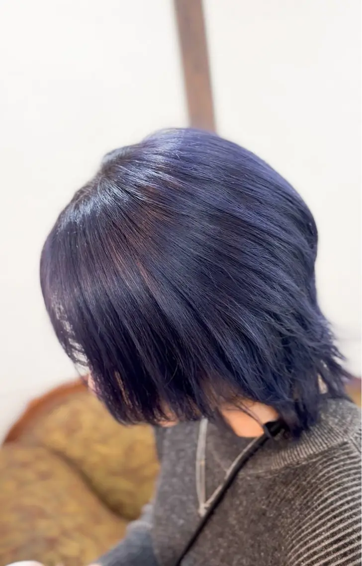 ショート 飯星慧斗 /ブリーチ、縮毛矯正のヘアスタイル