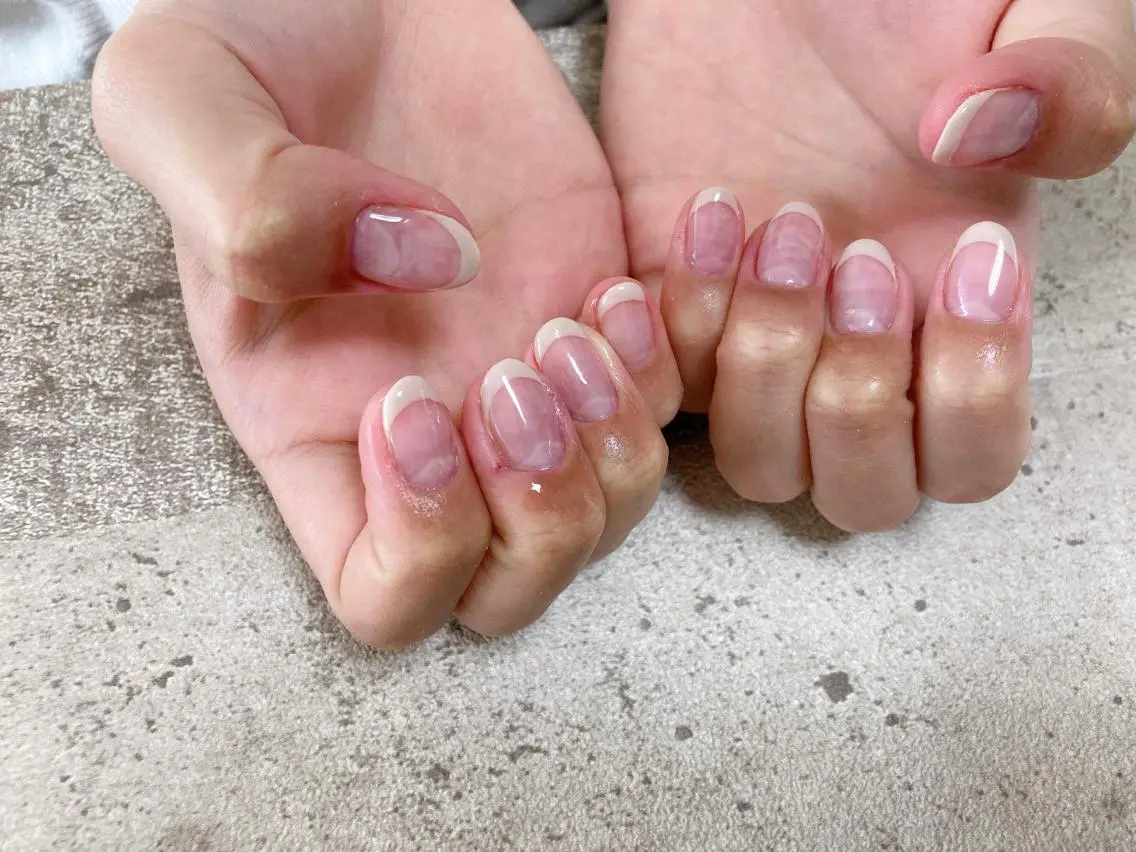 ネイル フレンチネイル kikinail 溝の口のネイルデザイン