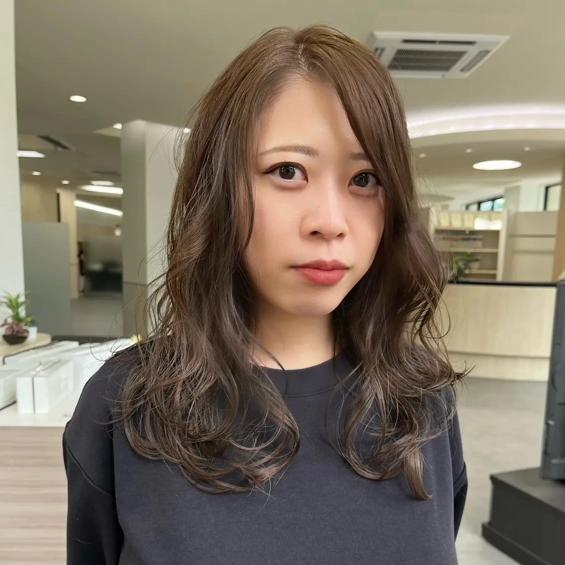 ロング パーマ デジタルパーマ 藤瀬 知里のヘアスタイル