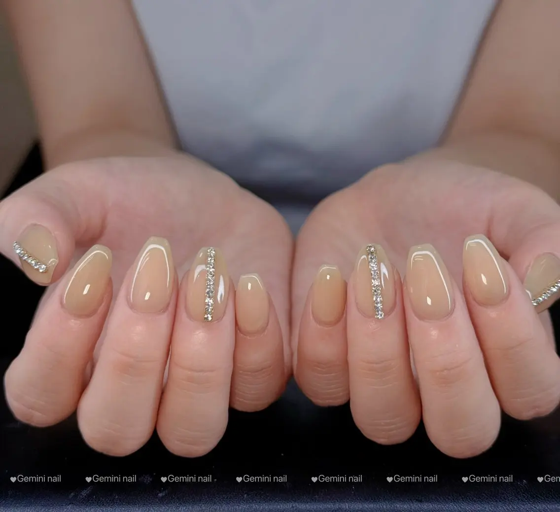 ネイル アートネイル ワンカラーネイル Gemini nail.Yukiのネイルデザイン