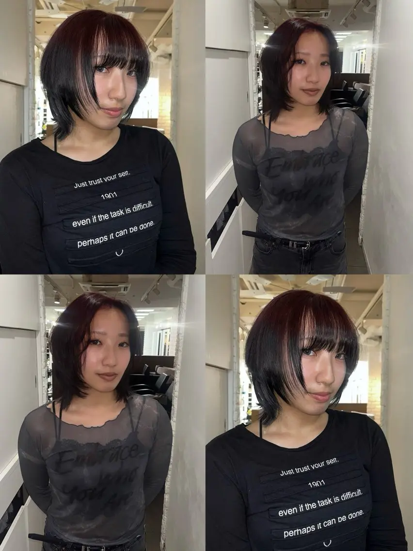 セミロング カラー ブリーチ 艶髪【カラー支持率 No.1】リノ🪐のヘアスタイル