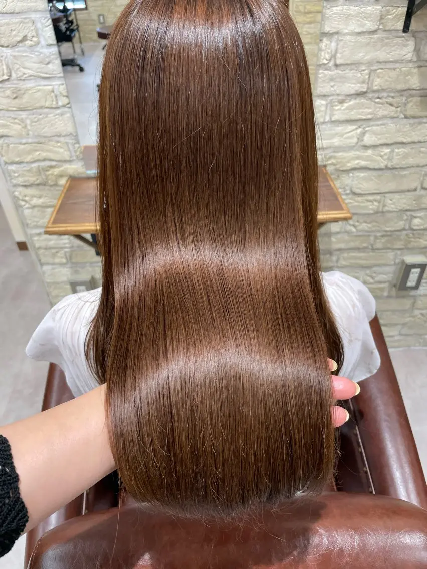 ロング 髪質改善 河上 麻衣/白髪ぼかしのヘアスタイル