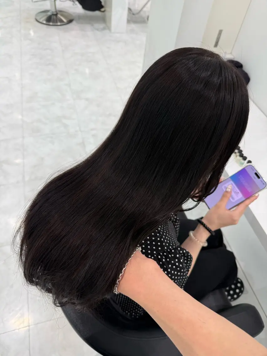 ミディアム カラー ヘアカラー トリートメント ♡上品韓国髪♡ブラ ウン/SAYATOのヘアスタイル