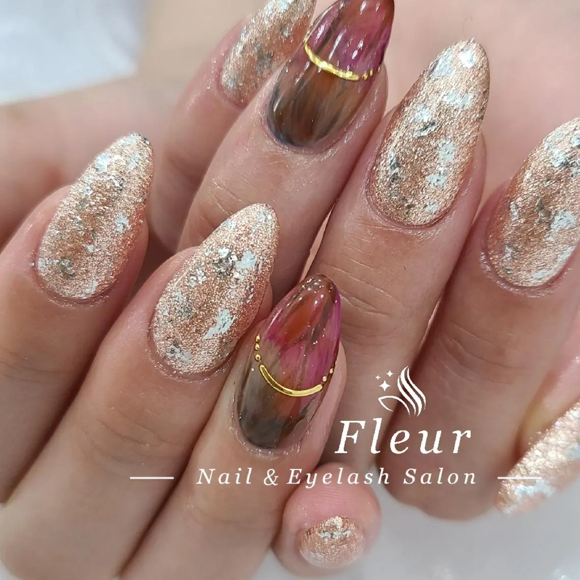 ネイル ハンドネイル nail&eye ♡Fleur♡のネイルデザイン