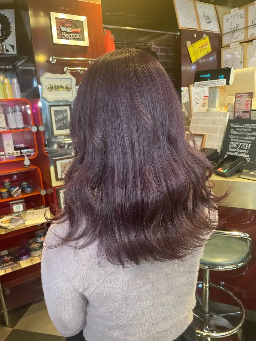 カラー ダブルカラー ピンクカラー ピンクパープル 👑派手髪/カット 👑ANRYのヘアスタイル