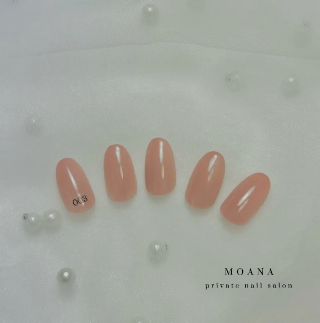 ネイル オフィスネイル ワンカラーネイル MOANA NAILのネイルデザイン
