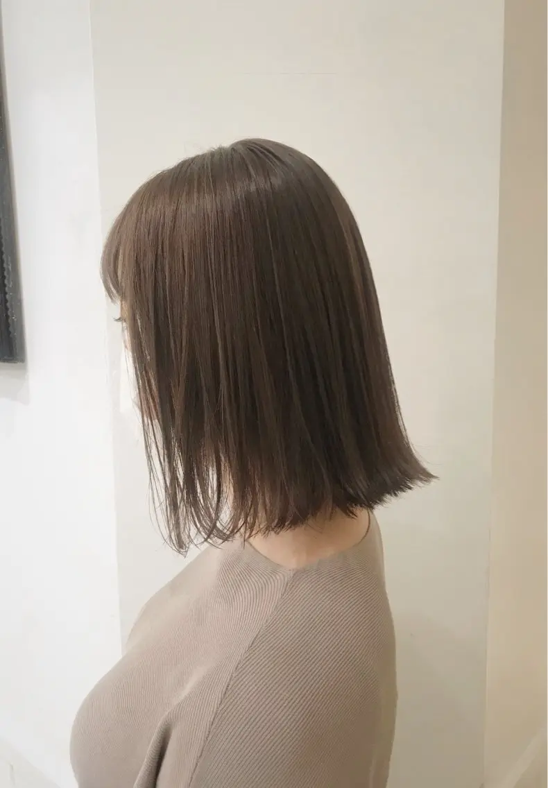 ミディアム カラー ヘアアレンジ marika/ボブ /透明感カラーのヘアスタイル