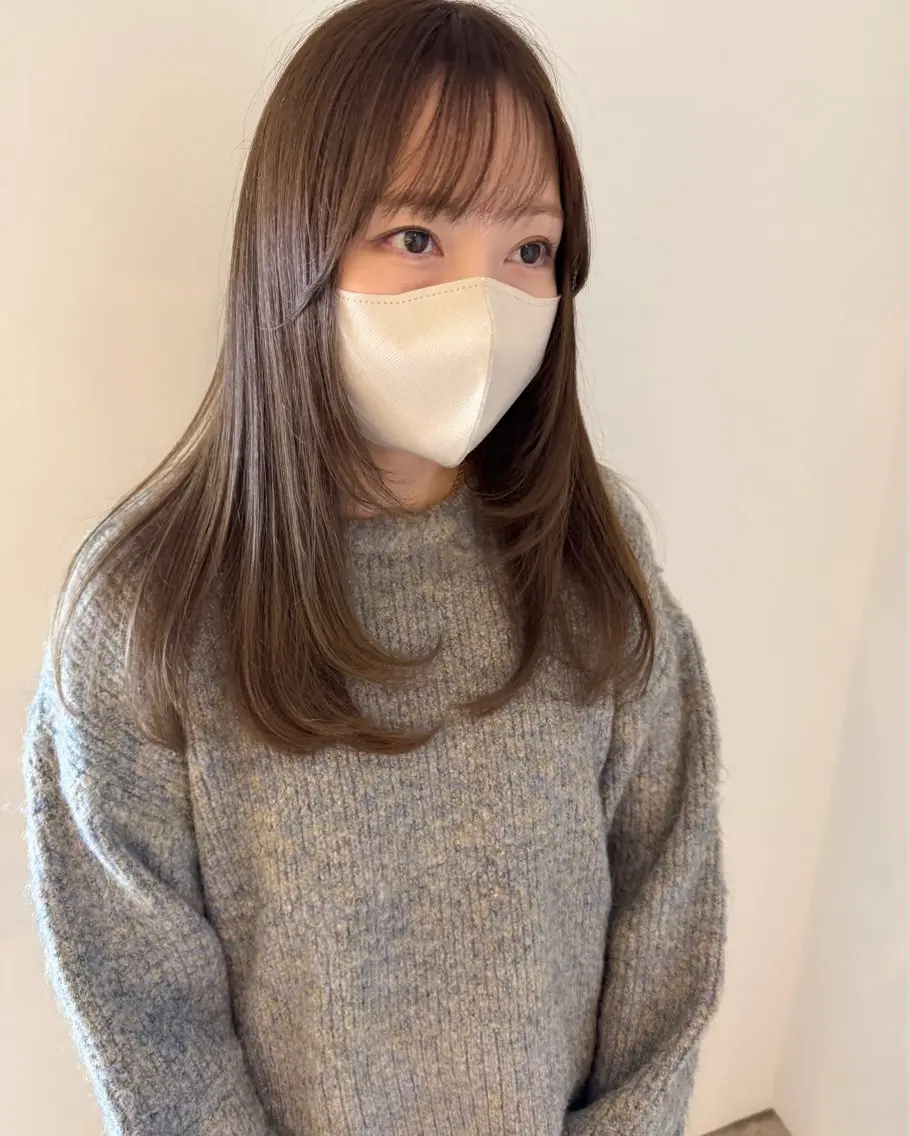 ロング カラー ロングレイヤー レイヤーカット ロング 中島 絢太のヘアスタイル