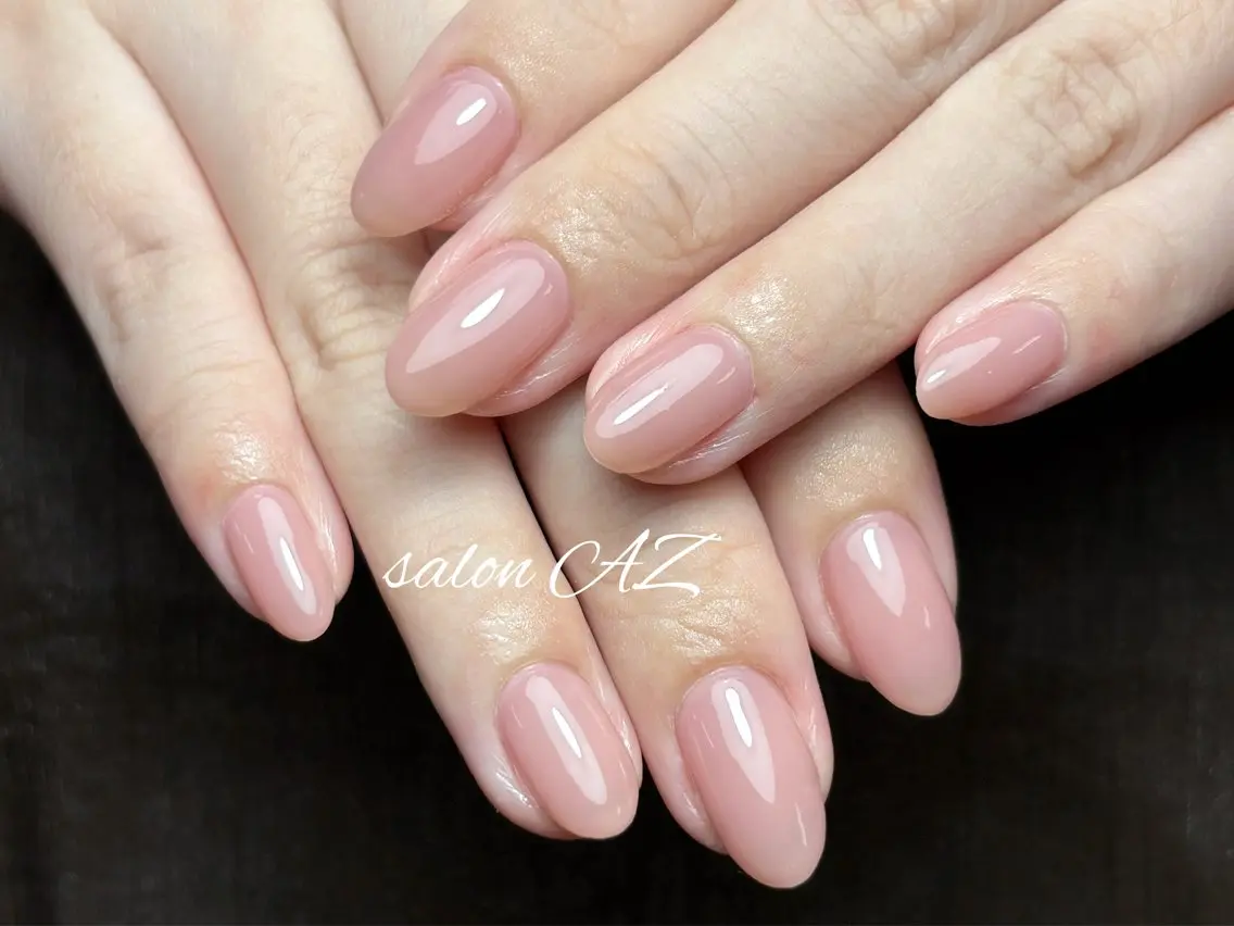ネイル アートネイル 長さ出し フットネイル フレンチネイル ジェルネイル salon AZのネイルデザイン