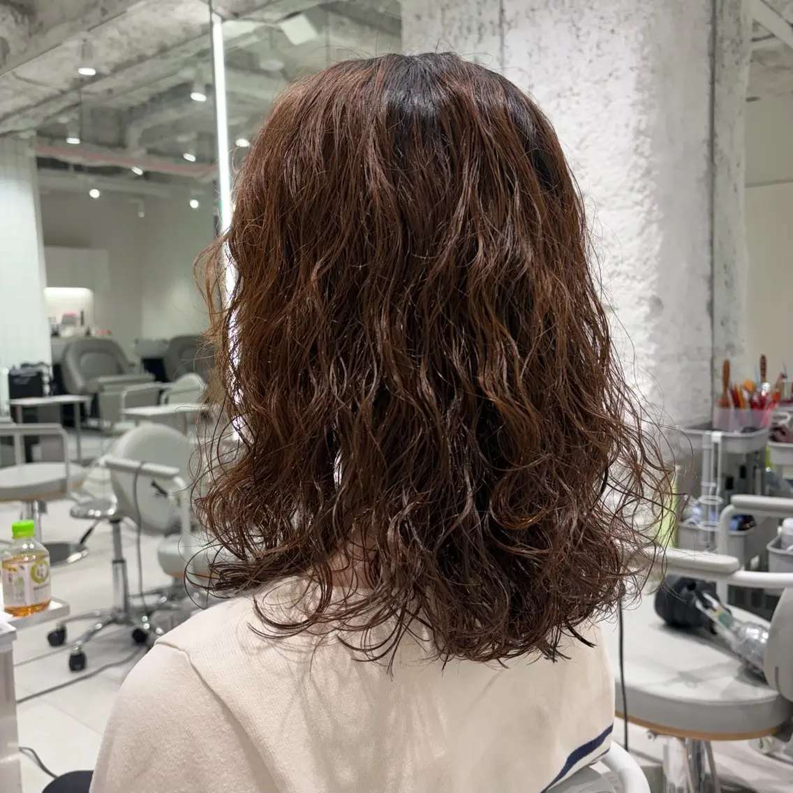 ミディアム パーマ カット パーマ HARUHI 銀座 美容師౨ৎ⋆˚のヘアスタイル