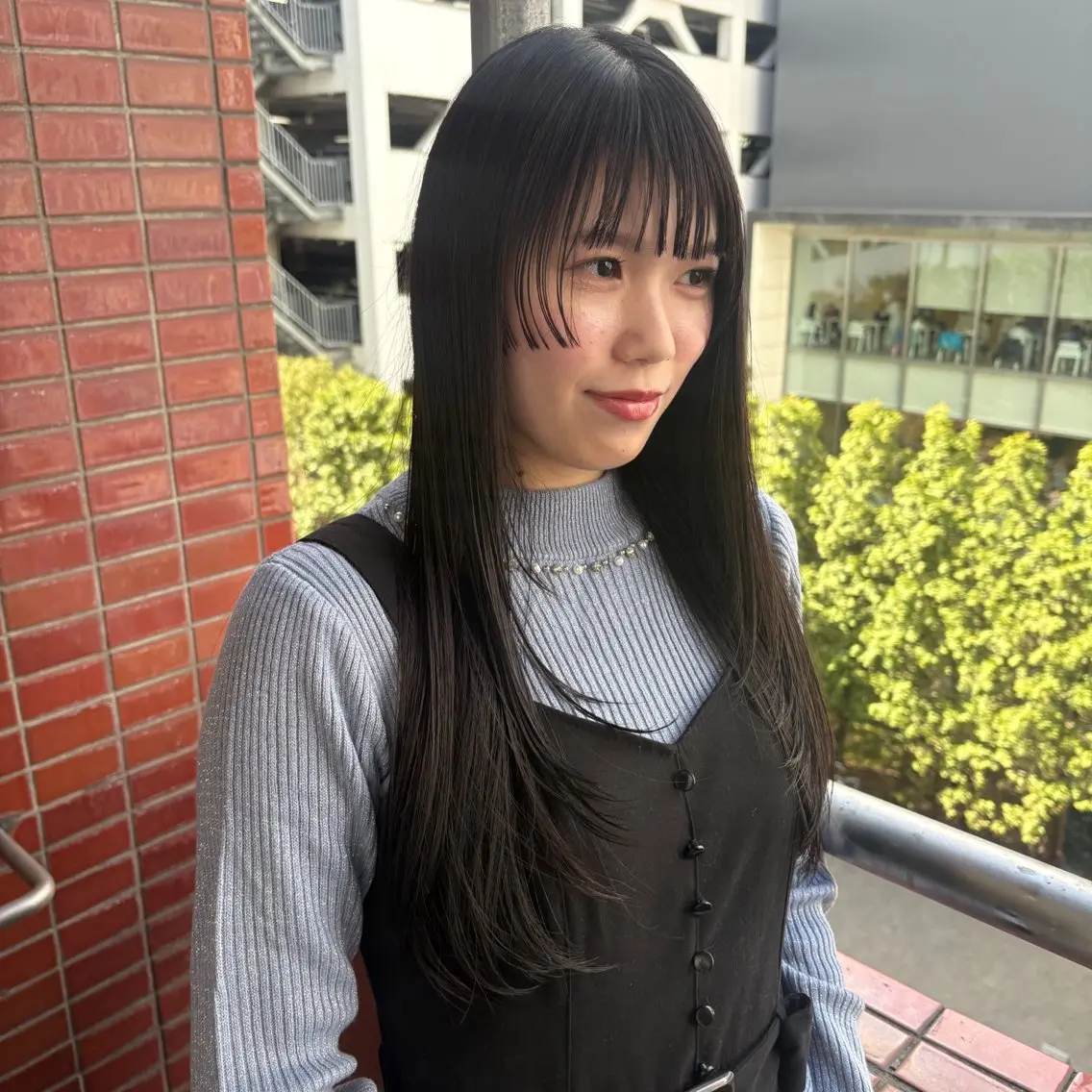 ロング ロングレイヤー 顔周りカット 姫カット レイヤーカット ロング カット トリートメント 透明感カラー/艶髪/ 髪質改善/YUI🫧のヘアスタイル