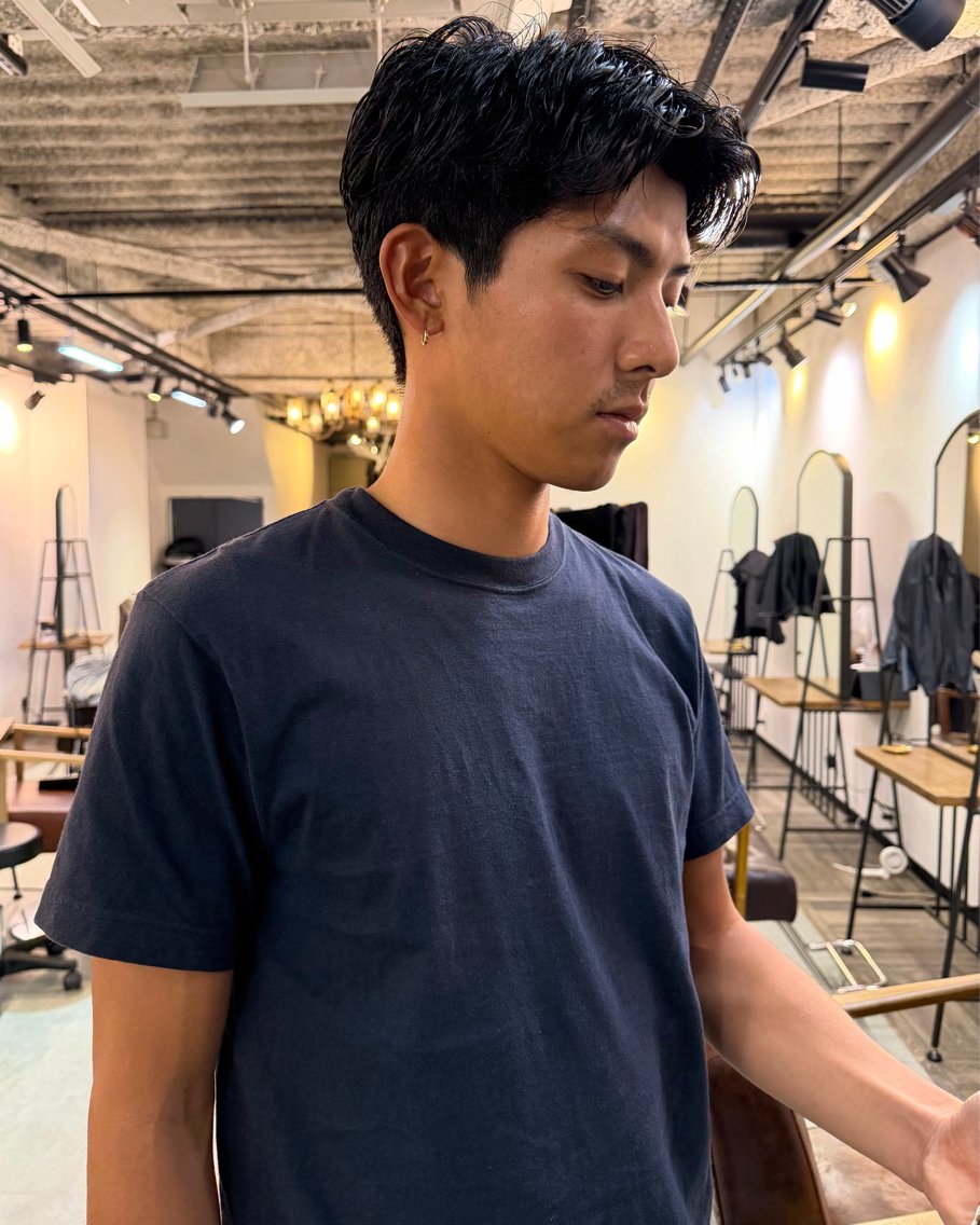 メンズ カット パーマ 木村 陽菜のヘアスタイル
