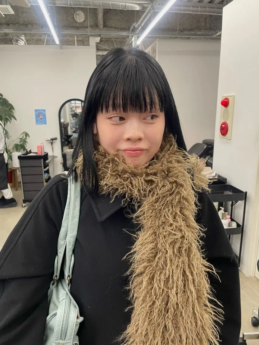 ミディアム ヘアカラー Nico☺︎🎀YU ボブ/カットのヘアスタイル