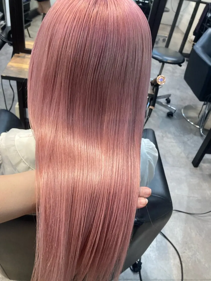 セミロング カラー ヘアカラー トリートメント ✨最安値✨エクステ カラー🌼つきな🌼のヘアスタイル