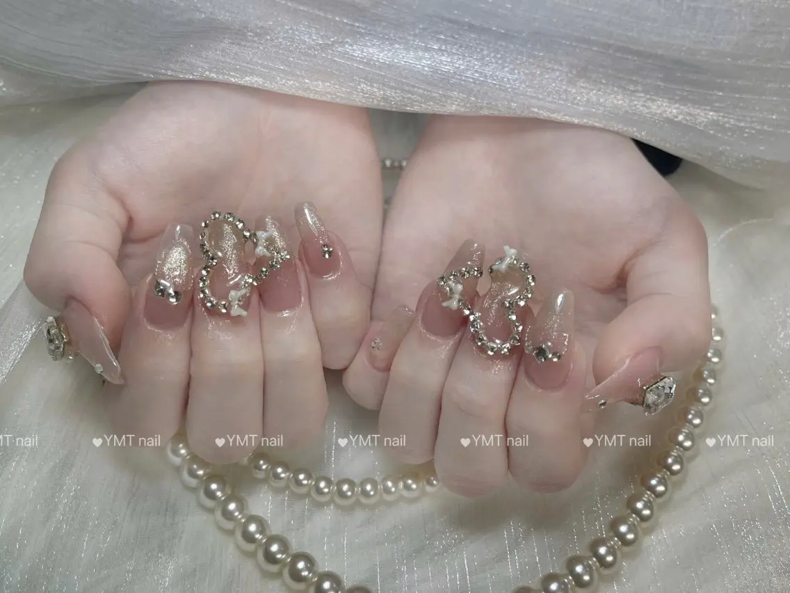 ネイル 長さ出し フットネイル ジェルネイル 韓国ネイル マグネットネイル ハンドネイル YMT NailStudioのネイルデザイン