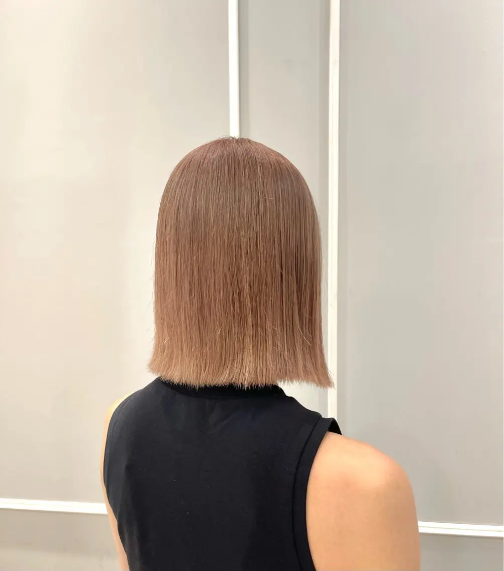 ミディアム ヘアカラー 💜 市川 桃子 💜のヘアスタイル