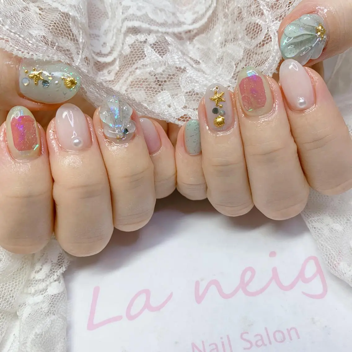 ネイル ハンドネイル La neige* yuki 🐩🌙のネイルデザイン