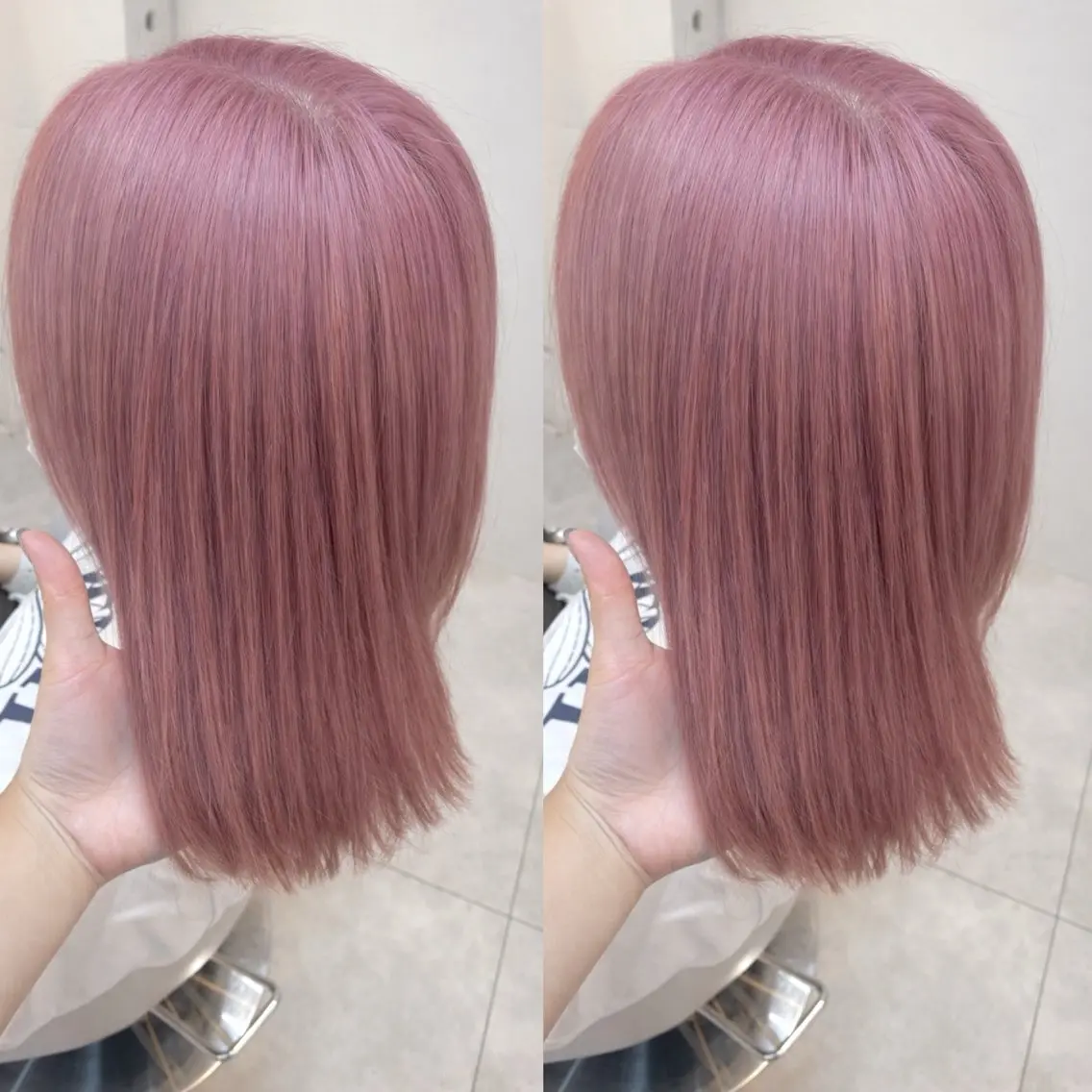 ミディアム カラー ハイトーン🎀 暖色系カラー🎀愛美のヘアスタイル