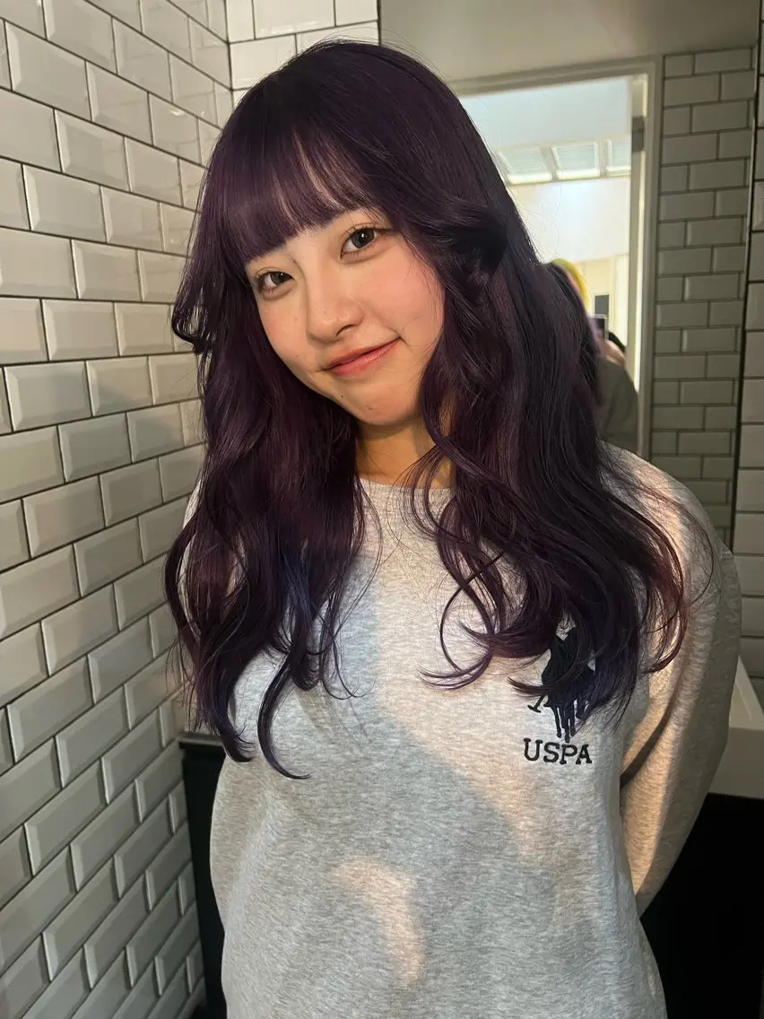 ロング 🎀ハイトーン カラー/宮澤 希🎀のヘアスタイル