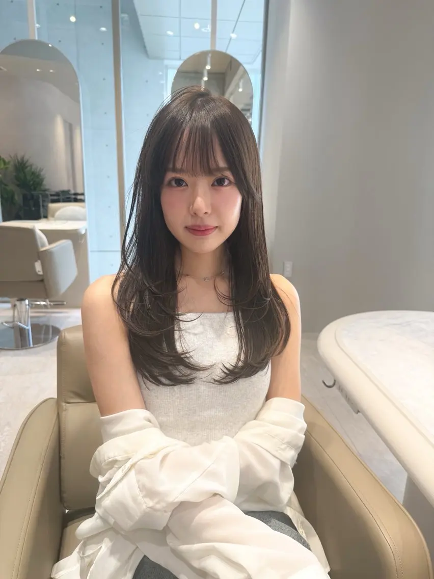 セミロング Agnos 青山/ saya🌼のヘアスタイル