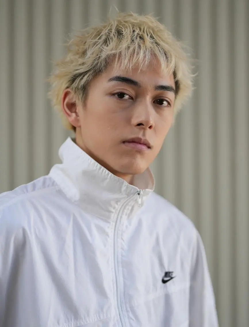 カラー メンズ レイヤー ボブ パーマ towaのヘアスタイル