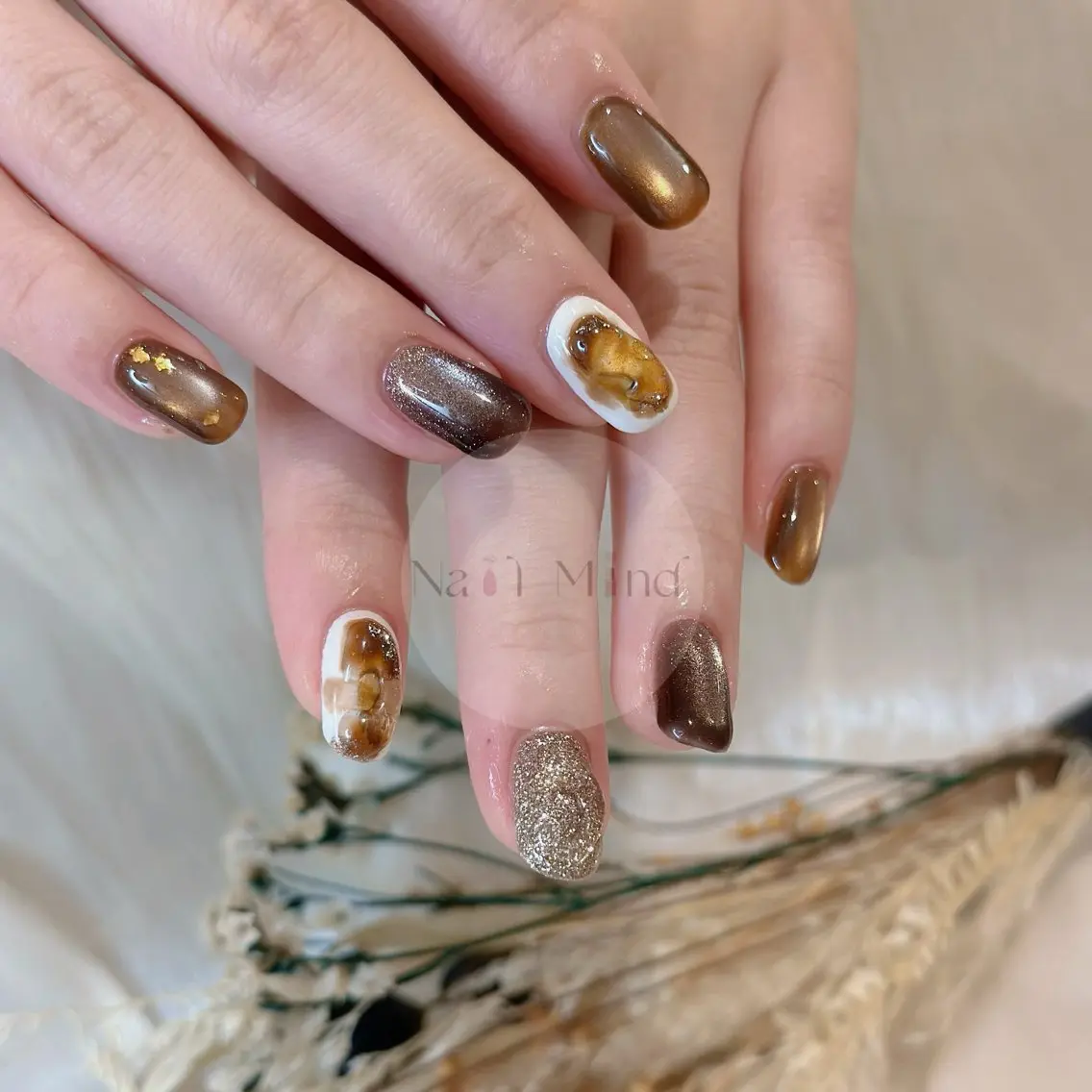 ネイル 持ち込み ニュアンスネイル ハンドネイル Nail Mind (NaONail)のネイルデザイン