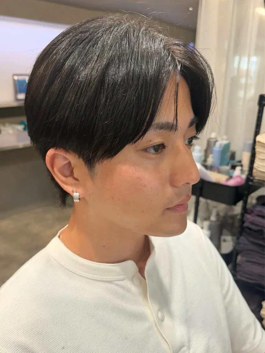 メンズ センターパート マッシュ 刈り上げ Li'a【リア】 ANNAのヘアスタイル