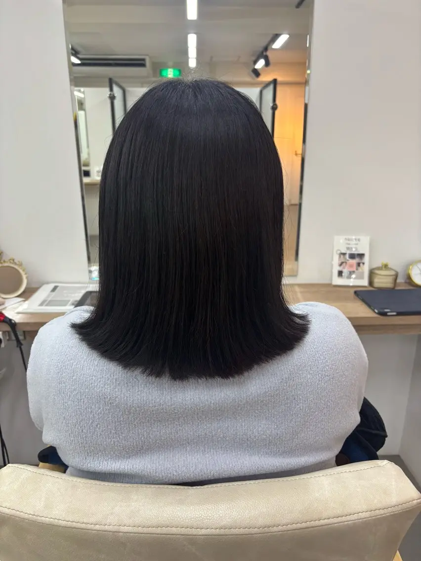 ミディアム カットモデル募集中 💇🏻　福田彩南のヘアスタイル