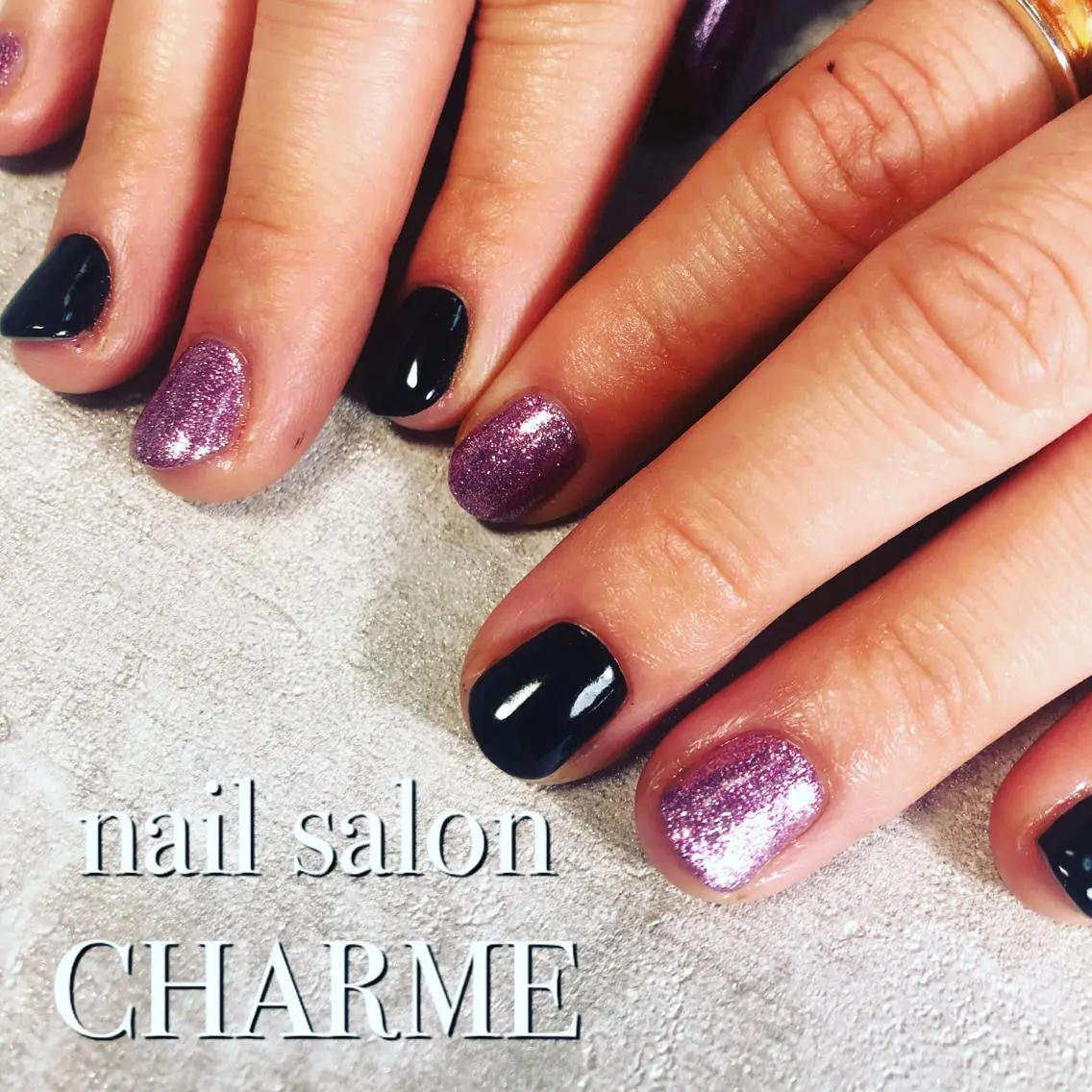 ネイル ワンカラーネイル ショートネイル nail salon CHARMEのネイルデザイン
