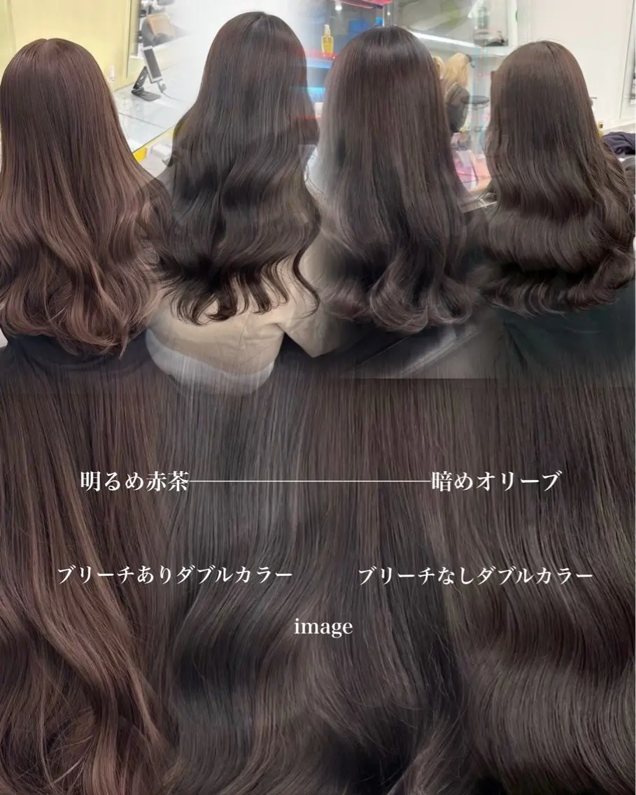 ロング 透明感×暖色カラー 🍒𝐘𝐮𝐤𝐚のヘアスタイル