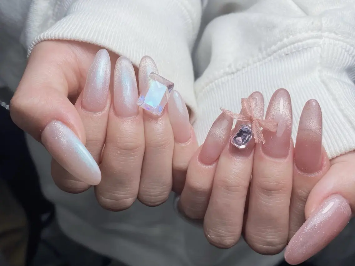 ネイル 長さ出し マグネットネイル ネイルチップ ハンドネイル ハンドケア 🫧M. nailsのネイルデザイン