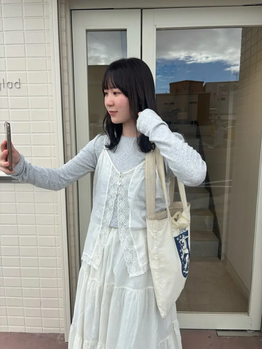 ミディアム ヘアカラー 桑本 さと子のヘアスタイル