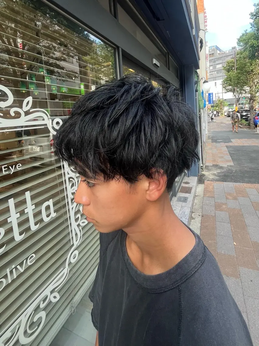 パーマ メンズ カット パーマ ヤシロケンタ メンズ特化のヘアスタイル