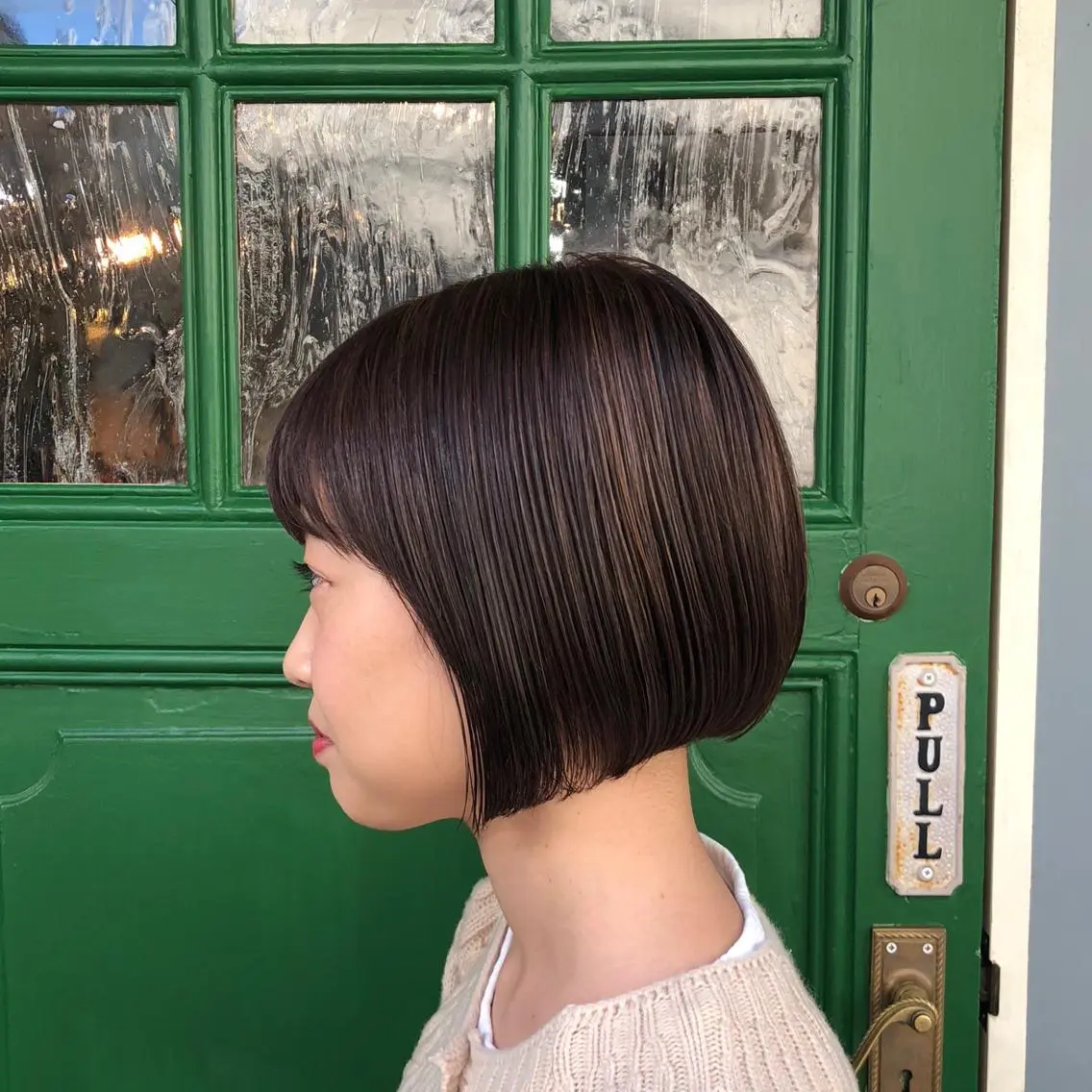 ショート カラー 透明感カラー ハイライトカラー ハイライト BRITS 渡辺 菜々子のヘアスタイル