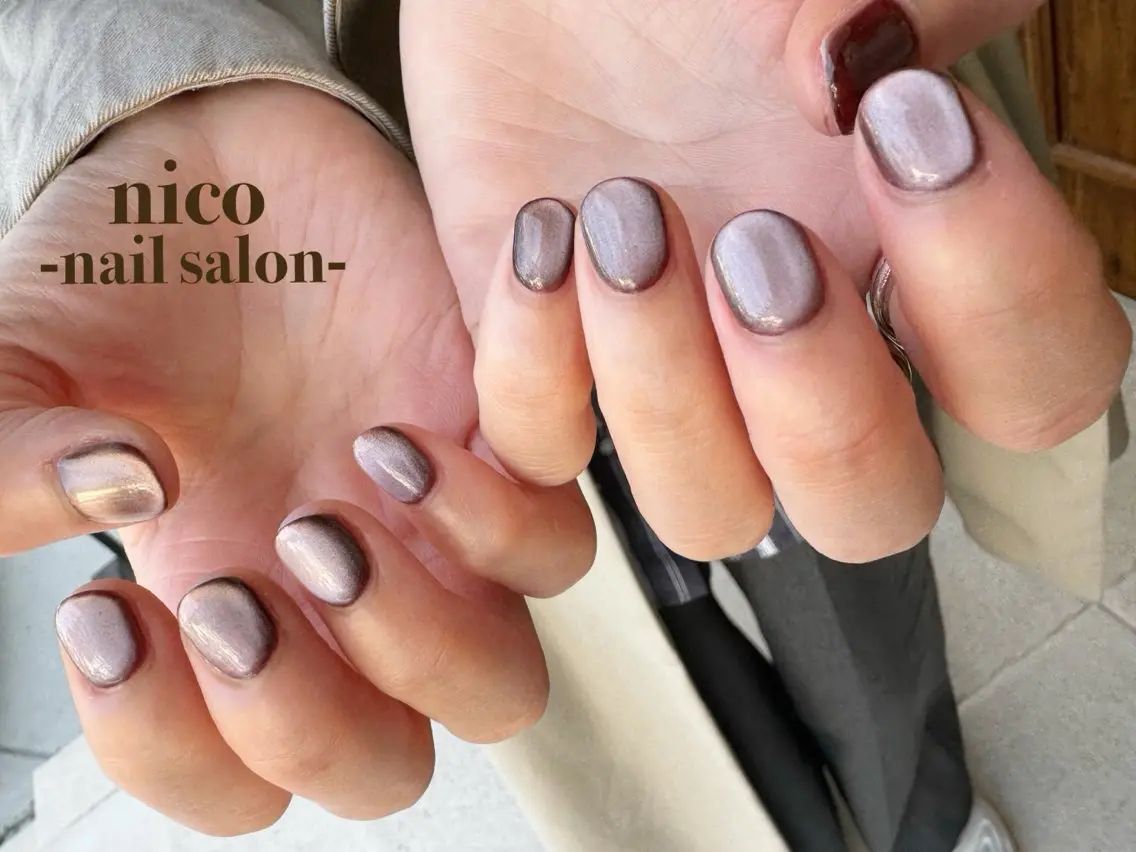 hand🫧マグネットネイル(オフ込み)の写真