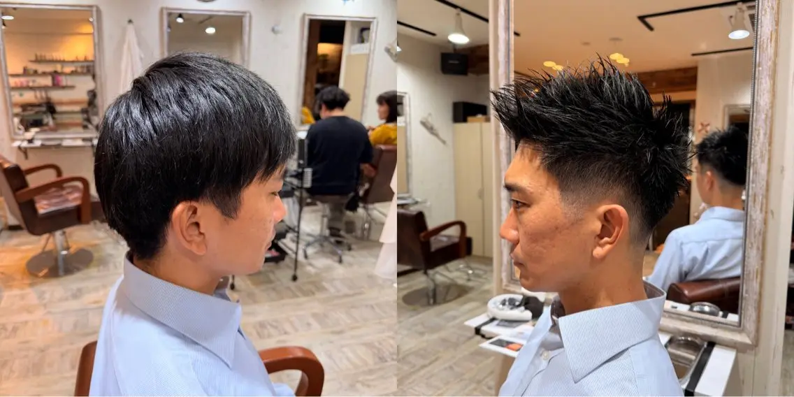 メンズ ビジネス フェードカット メンズ就活ヘア 横浜／桜木町／艶髪 【Shin】亀井 真のヘアスタイル