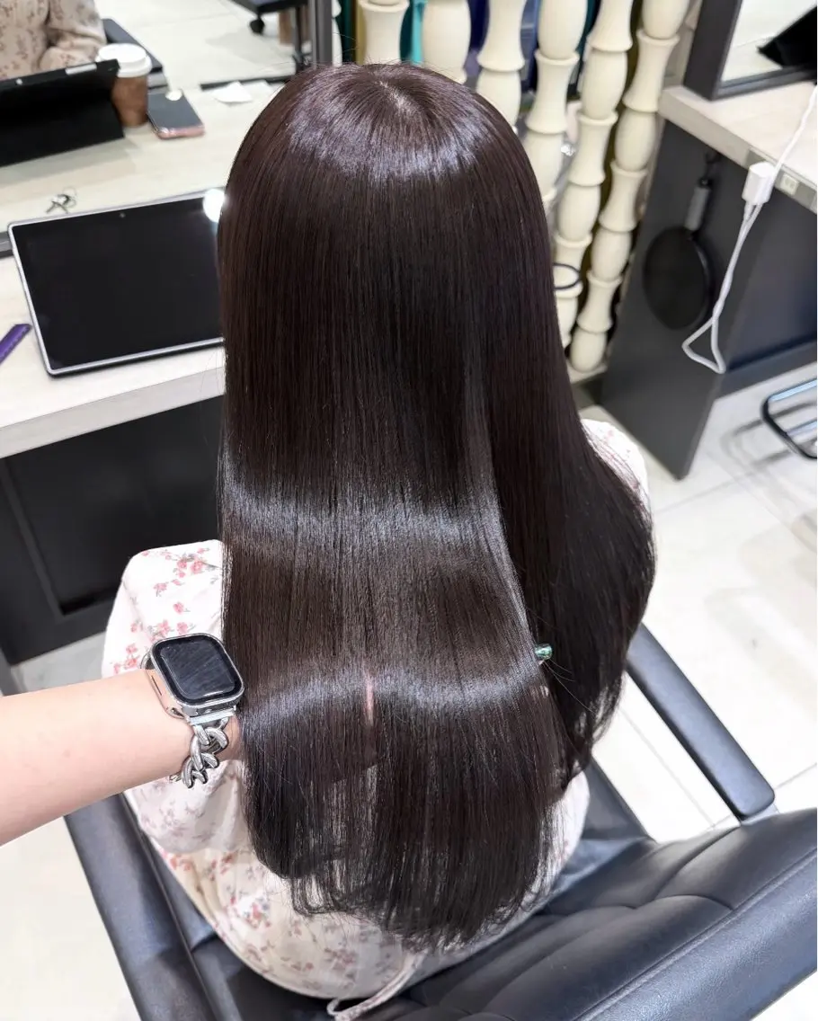 ロング ヘアカラー トリートメント カナ🌀銀座/ レイヤー/透明感のヘアスタイル