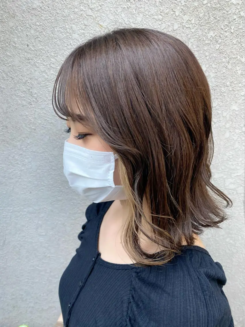 🧡イヤリングカラー🧡インナーカラー🧡ブリーチありの写真
