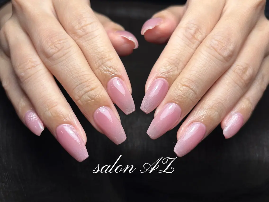ネイル 長さ出し フットネイル フレンチネイル マグネットネイル ニュアンスネイル ハンドネイル salon AZのネイルデザイン