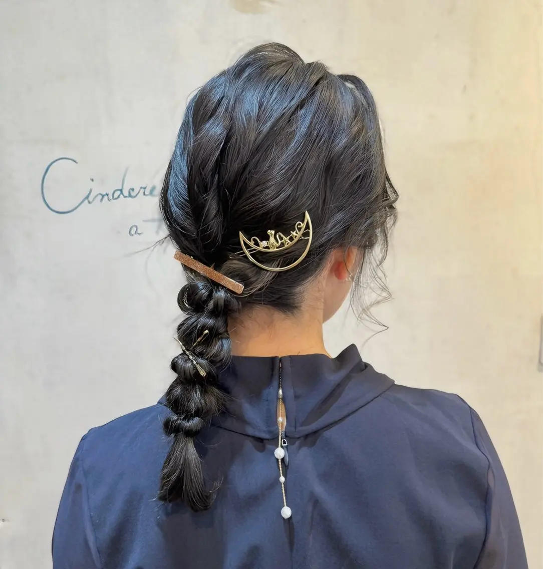 ミディアム ヘアアレンジ 結婚式・ブライダル ヘアセット 伊藤 栄子のヘアスタイル