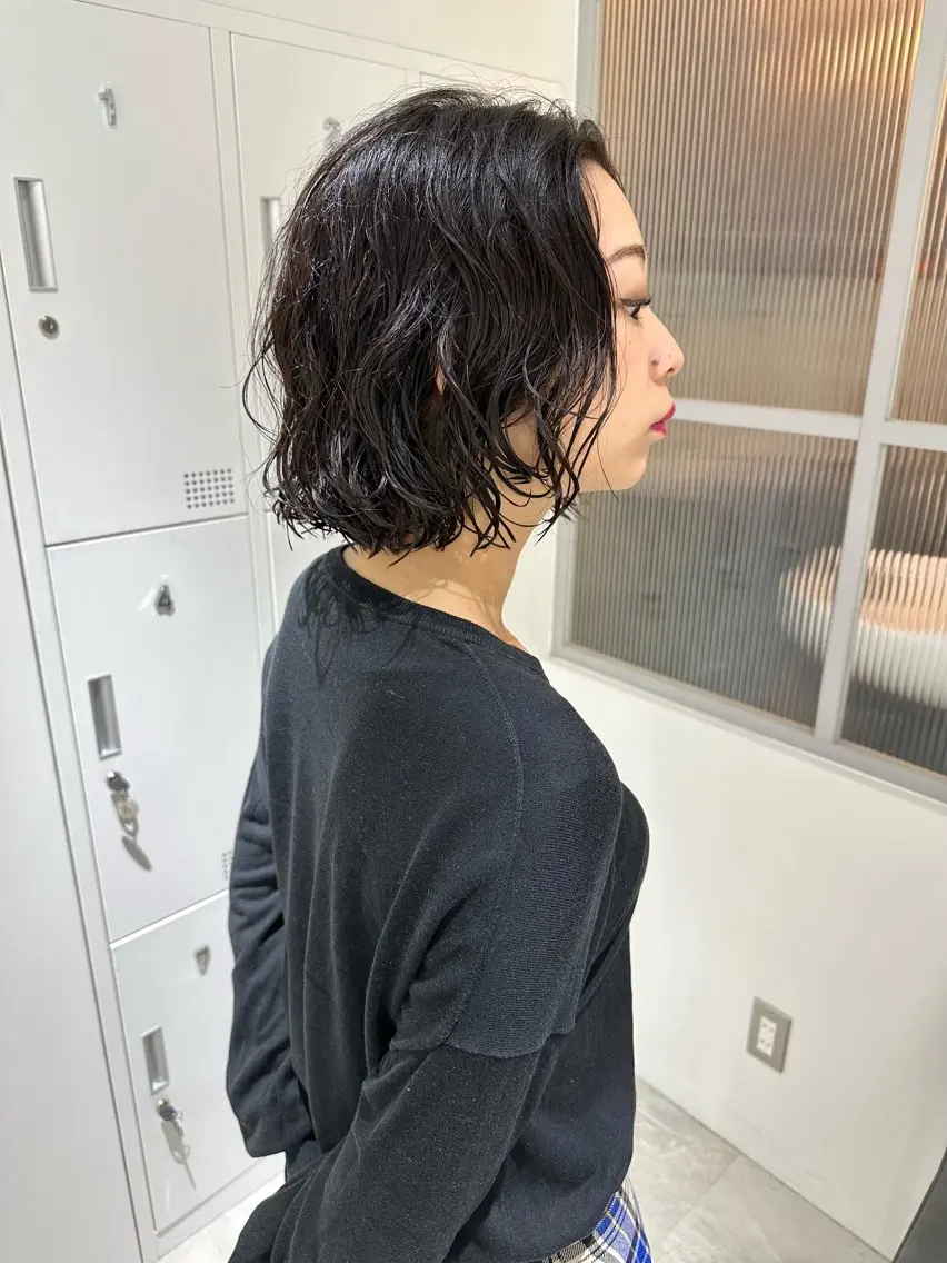 ショート パーマ 髪質改善 縮毛矯正/ レイヤー/銀座/本木のヘアスタイル