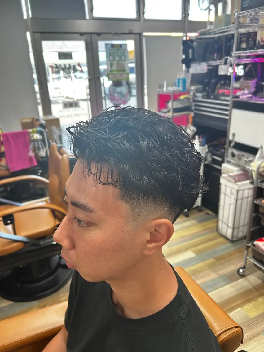 パーマ メンズ カット パーマ 宮本 さゆりのヘアスタイル
