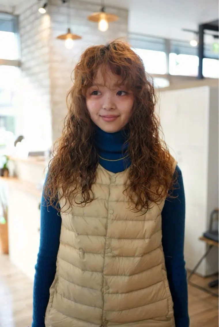 ロング パーマ Basis 田口豪司のヘアスタイル