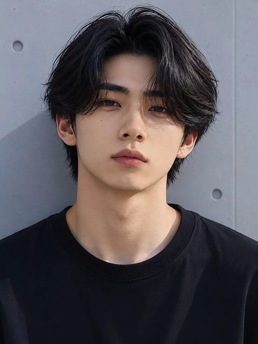 ミディアム メンズ 押川 新太朗のヘアスタイル