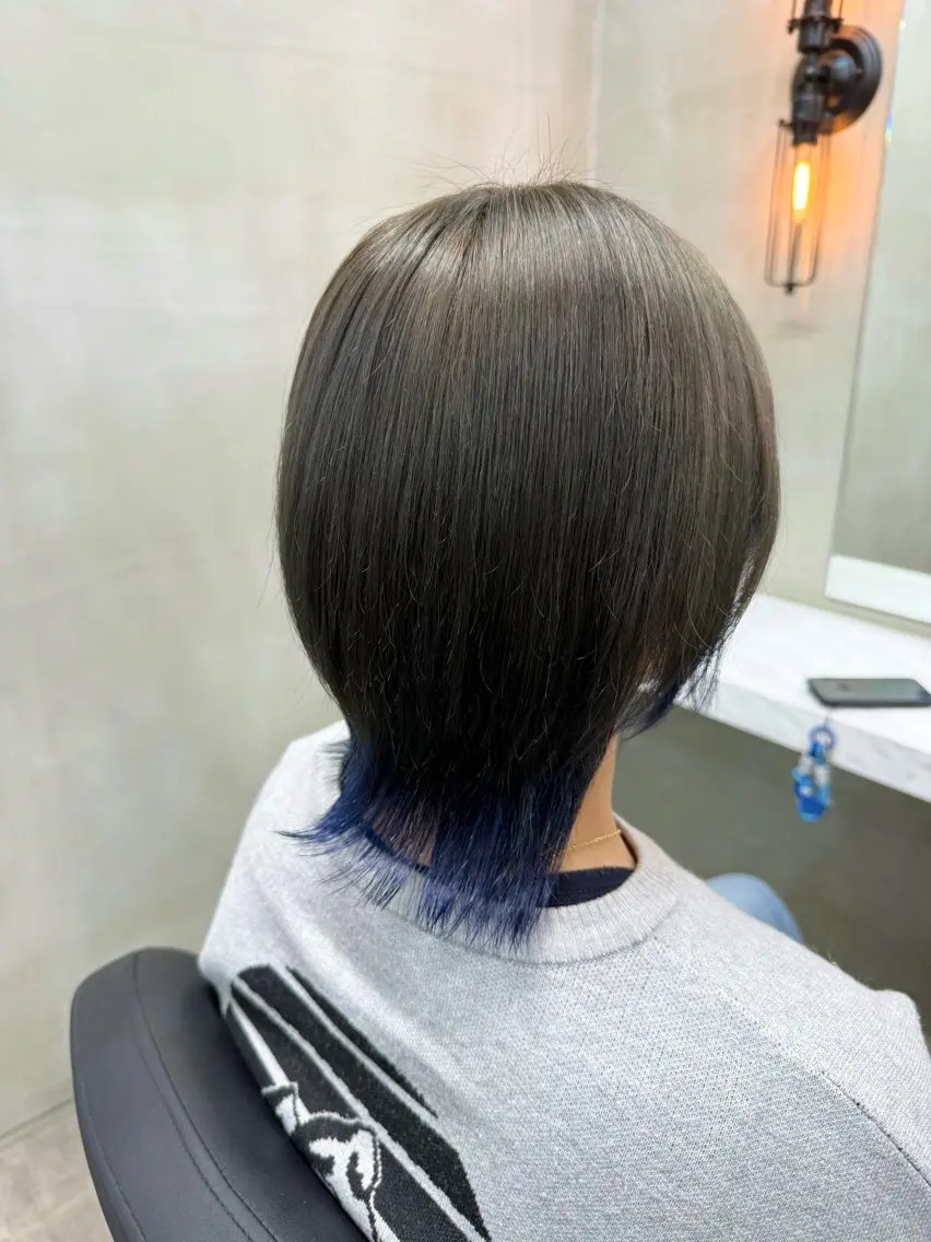 ミディアム カラー ヘアカラー 木村 智美のヘアスタイル