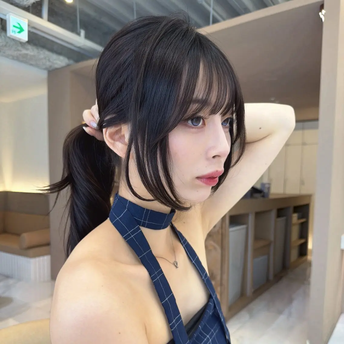 セミロング カット ヘアカラー 松田空優哉 トップスタイリストのヘアスタイル