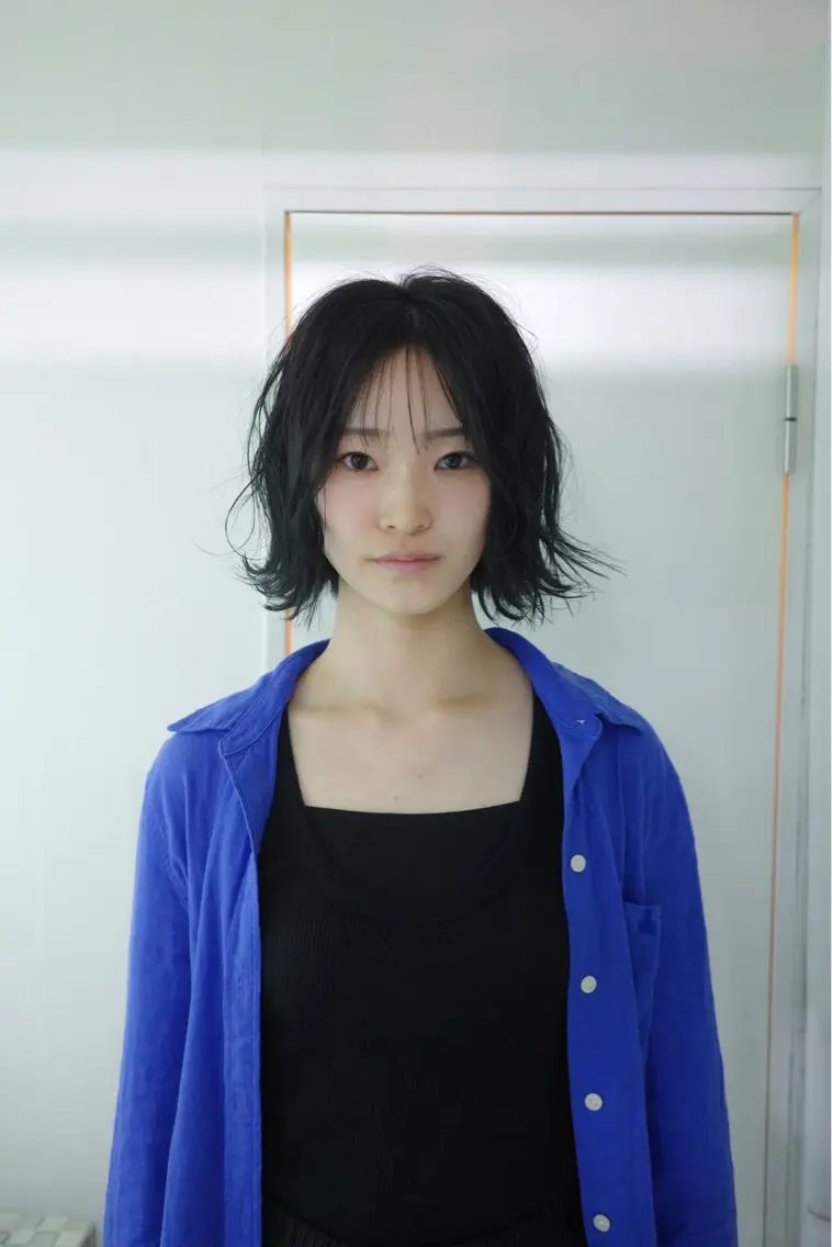 ミディアム カラー ヘアアレンジ カット ヘアカラー トリートメント opus 店長大和 レイヤー/赤み消しのヘアスタイル