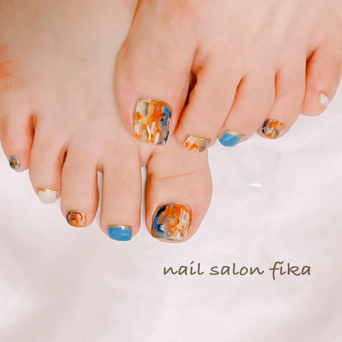 ネイル フットネイル フットネイル nail salon fikaのネイルデザイン