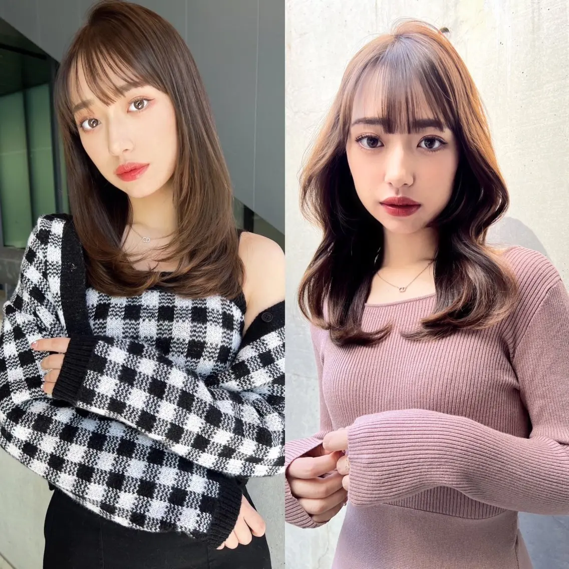 ロング レイヤーカット カット ヘアカラー トリートメント 韓国ヘア特化型美容師 カワノマイ🇰🇷のヘアスタイル
